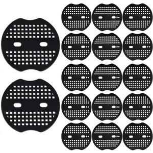 Bakulyor 50pcs Garden Staples Plastic Buffer Washer, Landscape Staple Stakes Gaskets, Yard Pins Gasket for Weed Barrier Fabric, They Keep The Barrier from Ripping & Create a Sturdier Hold - Black