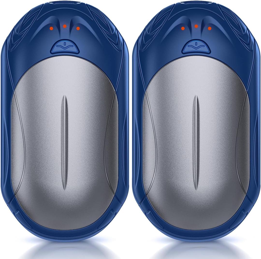 AI Hand Warmers Rechargeable 2 Pack, AI Smart Chips Electric Hand Warmers, 20Hrs Long Safe Heat, Portable Pocket Heater, Gifts for Christmas, Outdoor, Hunting, Golf, Camping Accessories