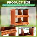 Chicken Nesting Boxes,4 Compartments Wooden Nesting Boxes for Chickens,Laying Nest Boxes for Hens Ducks Poultry Protect Eggs Chicken Coops Easy Egg Collection (4 BOXS)