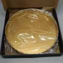 12" Gold Lazy Susan for Table Top, Oak Wood Lazy Susan Turntable Organizer for Dining Coffee Table Centerpiece Bar Decor Kitchen Countertop Bathroom Vanity Decorative Tray for Perfume Jewelry Round