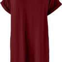 ANRABESS Womens Summer Maxi Dress Short Sleeve Casual Loose Long T Shirt Dresses Split Vacation Beach Sundress Travel Outfits,(pack of 2, XXL)