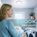 CLOUDY BAY Motion Sensor Ceiling Light Indoor,120V CRI90 10W 5000K Bright Day Light,6.5 inch LED Flush Mount Ceiling Lighting Fixture for Garage,Walk-in Closet,Attic,Pantry Wet Location White Finish