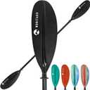 Kayak Paddle Premium Carbon Fiber Paddle with Reinforced PP + Fiberglass Blade, Floating Adjustable Kayaking Oars, 3 Piece, 220-240 cm/86-94 Inches, 240-260 cm/94-102 Inches (Black)