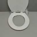 BEMIS 500EC 390 Toilet Seat with Easy Clean & Change Hinges, 1 Pack Round, Cotton White