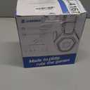 Ozeino 2.4GHz Wireless Gaming Headset for PC, Ps5, Ps4 - Lossless Audio USB & Type-C Ultra Stable Gaming Headphones with Flip Microphone, 40-Hr Battery Gamer Headset for Switch, Laptop, Mobile, Mac (Black and White)