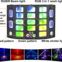 5 in 1 Disco Light DJ Light with Butterfly Beam Wash Pattern Strobe and 3535 LED Effect, Remote and DMX Control for Stage Wedding Bar Karawa Church Disco Show Party Lights...
