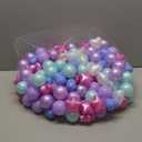 GOGOSO Star Ball Pit Balls for Ball Pit, Crush-Proof BPA Free Colorful Play Plastic Balls for Kids Toddler Christmas Party Decor Giant Friendship Bracelet Banner (Light Mermaid)