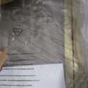 Sunrosa Frameless Bifold Shower Door, 35-2/8" W x 72" H Hinged Folding Shower Door, Glass Shower Door in Brushed Gold, Right Installation