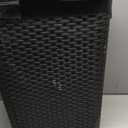 Mind Reader Slim Laundry Hamper with Lid, 40L Clothes Basket, Premium Wicker Design, Plastic, Black (Single)