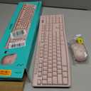 Logitech MK270 Wireless Keyboard and Mouse Combo for Windows, 2.4 GHz Wireless, Compact Mouse, 8 Multimedia and Shortcut Keys, 2-Year Battery Life, for PC, Laptop - Rose