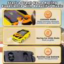 Gifts2U Musical Steering Wheel Racing Car Toy for Kids, with Music and Light Simulated Learning Driving Cars Adventure Toys Competition Game Birthday Gift for Boy Girl Toddler (Yellow)