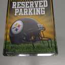NFL Football Metal Parking Sign 8.5" x 11" - Great for Man Cave, Bed Room, Office, Home Dcor (TEAM COLOR)