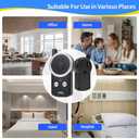 50 Seconds Voice Recorder with Playback, Kids Toy Voice Recorder, Simple Digital Recorder for Quick Note-Taking, Small 2-Button Dictaphone for Toddlers/Seniors - Black