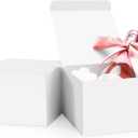 ValBox 5x5x3.5 White Gift Boxes, 20 PCS Gift Boxes with Lids for Presents, Small Bridesmaid Box for Gifts, Wedding, Crafting, Recyclable, Easy Assemble Cardboard Boxes (1 Count (Pack of 20))