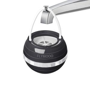FLYMOOO Bath Filter for Tub, Bathtub Faucet Water Filter with 8 Stages & 2,500 Gallons of Filtration to Reduce Contaminants for Softer, Smoother Skin (Black)
