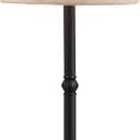 KDG Cordless LED Table Lamp, Portables Fabric Shade Desk Lamps, 4000mAh Rechargeable Battery Powered Lighting, Dimmable Light for Dining Room, Bedroom, Bedside, Night Light, Balcony (Black)