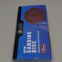 S SATC 72 PCS 5 Inch 8 Hole Hook and Loop Adhesive Sanding Discs Sandpaper for Random Orbital Sander 40 60 80 120 180 240 320 Grits