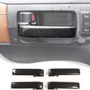 LLKUANG ABS Carbon Style Car Inner Door Handle Decoration Cover Trim Fit for Toyota Tundra/Sequoia 2007-2021 Interior Car Accessories (Carbon fiber pattern)