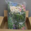 Hotop 36 Bundles Artificial Plants Flowers for Outdoor UV Resistant Greenery & Fake Wildflowers Faux Plastic Plant No Fade for Hanging Planter Porch Window Home Wedding Summer Decor(Bright Colors)