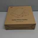 KDD Tablet Pillow Stand with Storage, Foldable iPad Holder for Lap, Desk and Bed, Angle Adjustable Soft Pad Dock with Stylus Mount Compatible with iPad Pro, Air, mini, Book, Phone and Tablet (4-13") (Dark Blue)