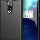Sidande Case for OnePlus 7T Pro 5G Case, HD1925 Case, Ultra Slim Phone Cover with Shock-Absorption Carbon Fiber TPU Rubber Protective Cases for OnePlus 7T Pro Black