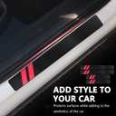 4PCS Car Door Sill Protector,Carbon Fiber Door Sill Protectors for Car Decorations & Scratch Protection,Universal Self-Adhesive Automotive Doors Entry Guard Cars Accessories