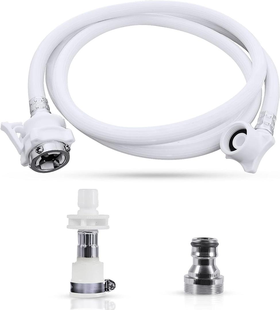 Washing Machine Water Inlet Hose, (Burst Proof) Water Connection Inlet Supply Lines,Accessories For Portable Washing Machine (2 Meters)