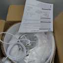 11.5in Small Lantern Pendant Light, Imitation Silk Lampshade, White Bubble Pendant Light, Large Hanging Lamp Simple Chandelier for Dinning Room Kitchen Island Bedroom Restaurant Cafe