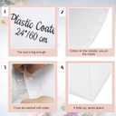 Nuogo 4 Pack 24 Inch Reusable Piping Pastry Bags Large Canvas Cake Decorating Bags with Plastic Coating for Frosting, Icing, Cupcakes, Cookies