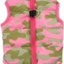 Winter Waterproof Windproof Vest Coat for Cold Weather - Warm Jacket for Small Medium Dogs (Not Suitable for Big Dogs) Rosered L