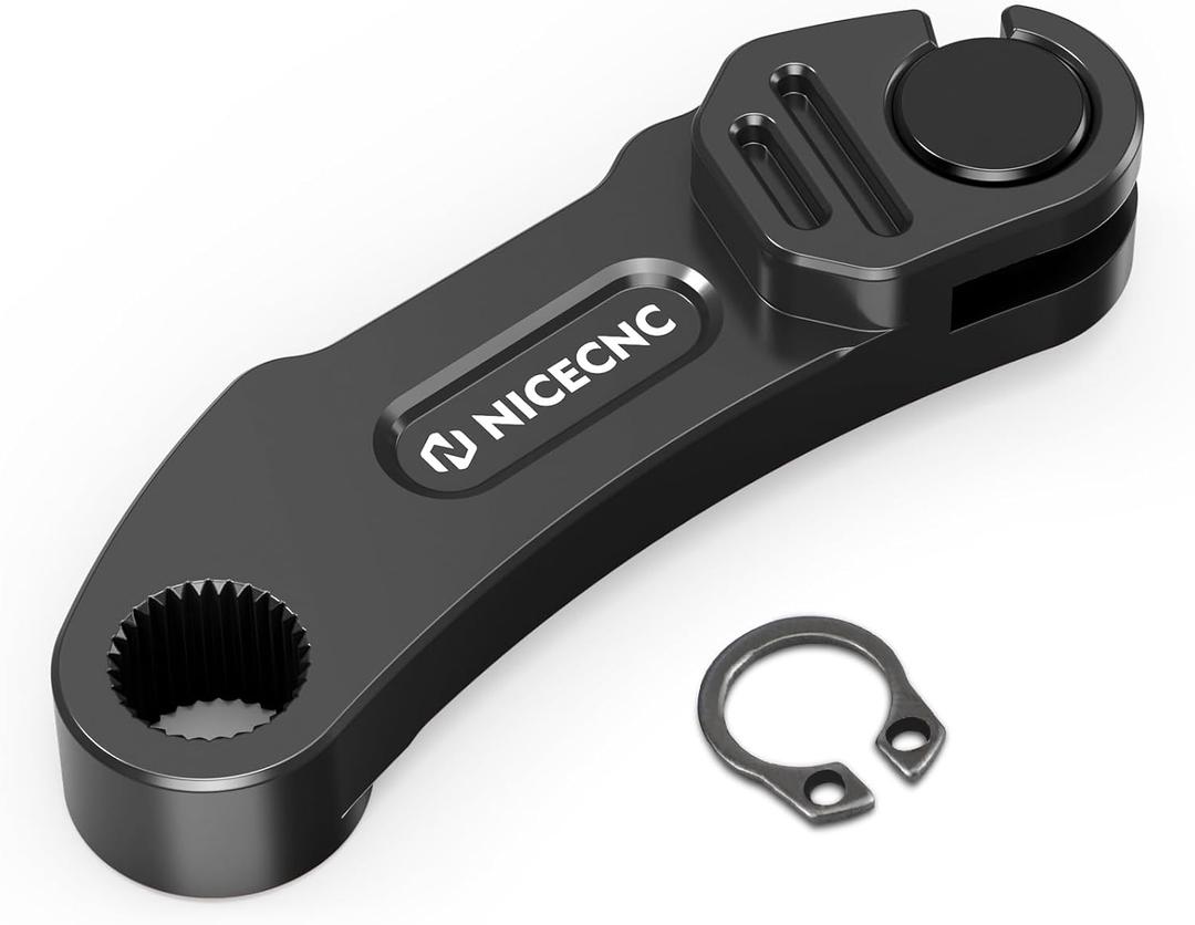 NICECNC Clutch Puller Cable Arm Billet Aluminum Compatible with Yamaha Raptor 700 20062026, Raptor 700R 20112026 Black