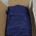 HolidayIdeas 2 Pack Square Fitted Table Covers - 34 x 34 Inch -Card Table Clothes Washable Tablecloth Protectors for Parties, Holiday Dinner, Trade Show, Vendor Stand, Navy