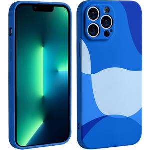 Cute Painted Art Phone Case for iPhone 11 Pro Max Case Slim Soft Shockproof Compatible with iPhone 11 Pro Max Case,Klein Blue