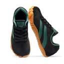 Barefoot Shoes Women Casual Sneakers,Wide Toe Box Shoes Women Zero Drop Barefoot Shoe Men,Minimalist Trail Running Shoe,Non-Slip Lightweight Breathable Comfortable Fashion Walking Hiking Shoes Unisex, Black+green, Size 8