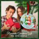 3 x CHOANG First Christmas Together 2025 Ornament - Wedding Gift for Cute Couple, Newlywed Keepsake for Him, Her - Bride and Groom,1st Anniversary Christmas Ornaments