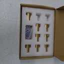 AVICCI 7 Pack Cabinet Knobs 10 Pack Champagne Bronze Kitchen Cabinet Handles Modern Gold Pulls for Dresser Drawers,Cabinet Hardware Cabinet pulls