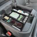 PIMCAR Full Size Center Console Organizer for 2019-2022 Chevy Silverado/GMC Sierra 1500 & 2020-2023 Silverado/Sierra 2500 HD 3500 HD Accessories-Full Console w/Bucket Seats ONLY (Black)