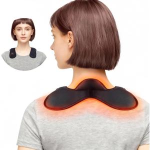 Cordless Heating Pad for Neck, Portable Neck Heat Wrap with 4000mAh Battery, Heating Pad for Shoulder Pain Relief, 3 Heating Levels, 30-Min Auto-Off, Rechargeable