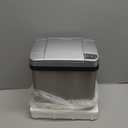 iTouchless 10 Liter / 2.5 Gal Sensor Bathroom Trash Can with Lid and AbsorbX Odor Filter, Stainless Steel Small Waste Basket, Includes Air Freshener Fragrance Pack, Home Office Bedroom Livingroom