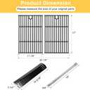 Grill Parts for Nexgrill 4 Burner 720-0925P, 720-0925, Heat Plates Tents, Burners, Igniters and Cast Iron Grill Grates Replacement Parts for Nexgrill 720-0925P