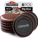 Furniture Sliders for Carpet X-PROTECTOR 7 PCS 4 3/4" - The Best Heavy-Duty Moving Pads - Sliders for Furniture with Unique Design. Move Your Furniture Easily with Furniture Sliders for Carpets!