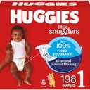 Huggies Size 1 Diapers, Little Snugglers Diapers, Size 1 (8-14 lbs), (5Packs of 33)