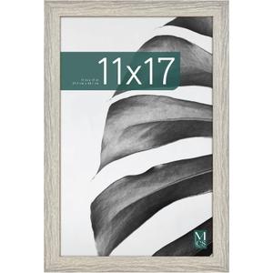 MCS Studio Gallery 11x17 Picture Frame Gray Woodgrain, Rectangle Photo Frame for Photos, Posters & Art Prints , 1-Pack , Gray Woodgrain 