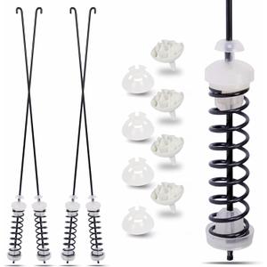 W10780045 NTW4516FW3 NTW4516FW2 WTW4816FW2 Washer Suspension Rod Kit Replacement for Amana Kenmore Roper Whirlpool Dryer Parts, Fits WTW4800BQ1 NTW4605EW0 NTW4516FW1 RTW4516FW2 Washer Suspension Kit