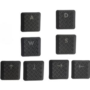 Texture Tactility Backlit Gaming WASD Keycaps and Up Down Right Left Arrow Keys Replacement for Logitech G813 G815 G913 G915 TKL RGB Mechanical Keyboard Keycaps Black