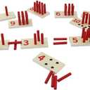 Counting and Educational Montesorri Toys Wood Sticks Counting Learning Board Maths Learning Toy