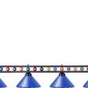 Wellmet Pool Table Lights, 4-Light Billiard Lighting Fixture for Game Room
Adjustable Industrial Hanging Pendant Light for Over Billiard Table, Kitchen Island, Dining Table, or Man Cave