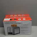 Toaster 2 Slice Retro Stainless Steel,Best Prime 2 Slice Toaster Wide Solt with 6 Shade Settings, Perfect for Waffles, Bagels and More Touch Screen Lainsten 238TC