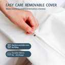 2 x 10" Wide Split King Gap Filler for Adjustable Bed,Twin to King Bed Converter Kit Bed Bridge Mattress Connector with Removable Washable Cover for Guest,Hotel,Stayover,Family Room (75 in Length)