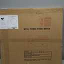 Umzodo 30 inch Circle Wall Mirror, Brushed Black Metal Framed Round Mirror for Bathroom Vanity, Bedroom Decor, Living Room, Entryway